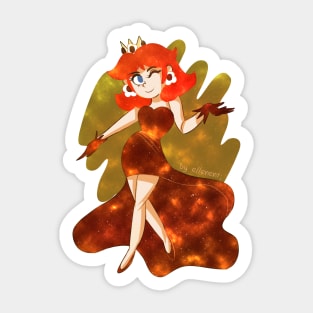 Princess Daisy Galaxy Sticker